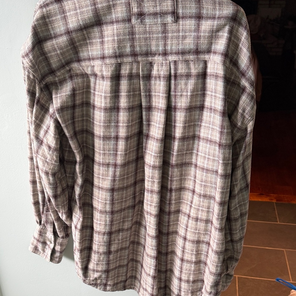 We The Free Brown Plaid Shirt - Picture 4 of 4